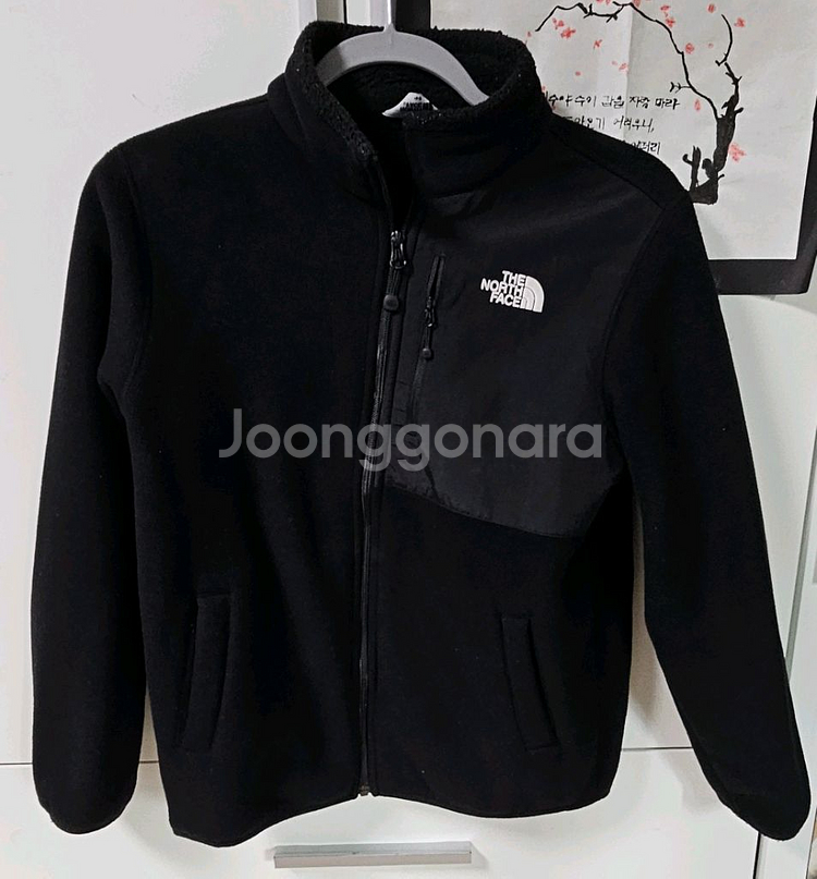 노스페이스키즈 160 검정 플리스 후리스 점퍼--0