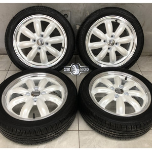 라라팜 일본 정품 화이트림 폴리쉬 15인치 휠 타이어 이미지