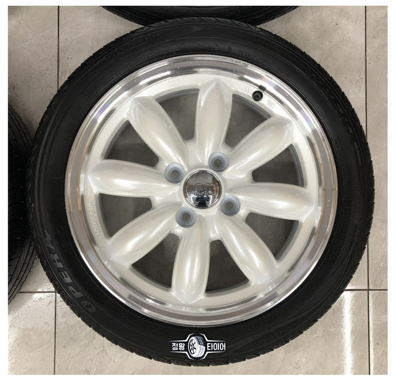 라라팜 일본 정품 화이트림 폴리쉬 15인치 휠 타이어 이미지
