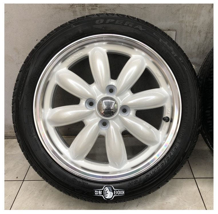 라라팜 일본 정품 화이트림 폴리쉬 15인치 휠 타이어 이미지