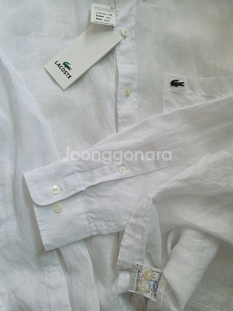 lacoste linen shorts 긴팔--7