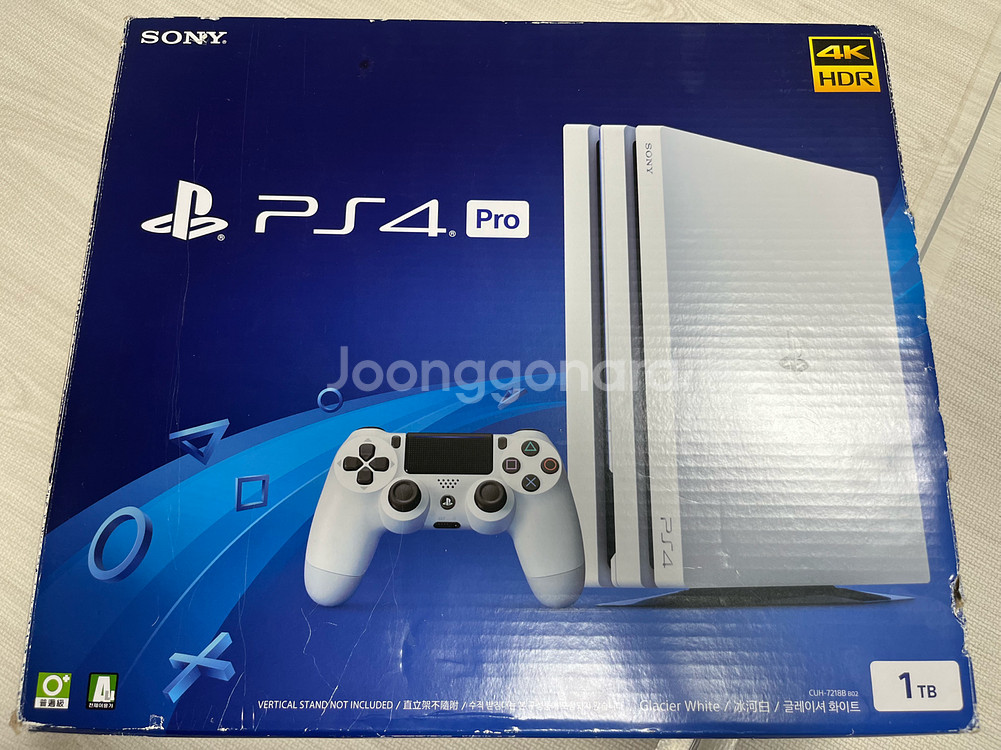 PS4 Pro 1TB 글레이셔 화이트 듀얼쇼크 2개--3