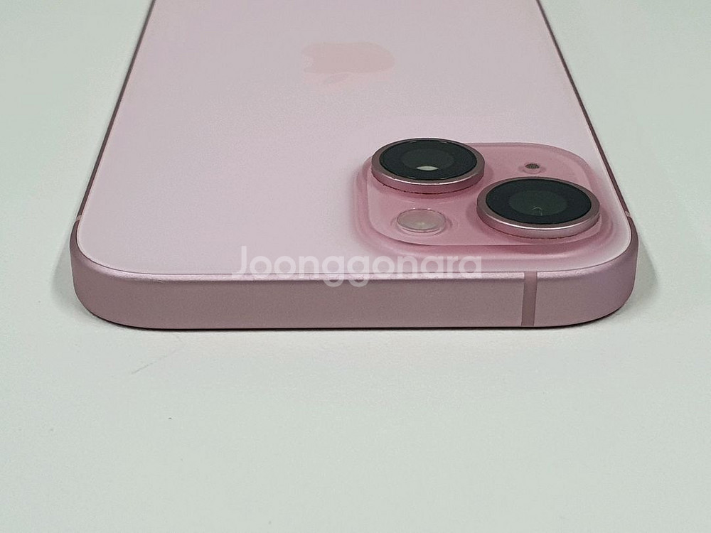아이폰15 128기가 핑크 배터리 90% S급 자급제--10