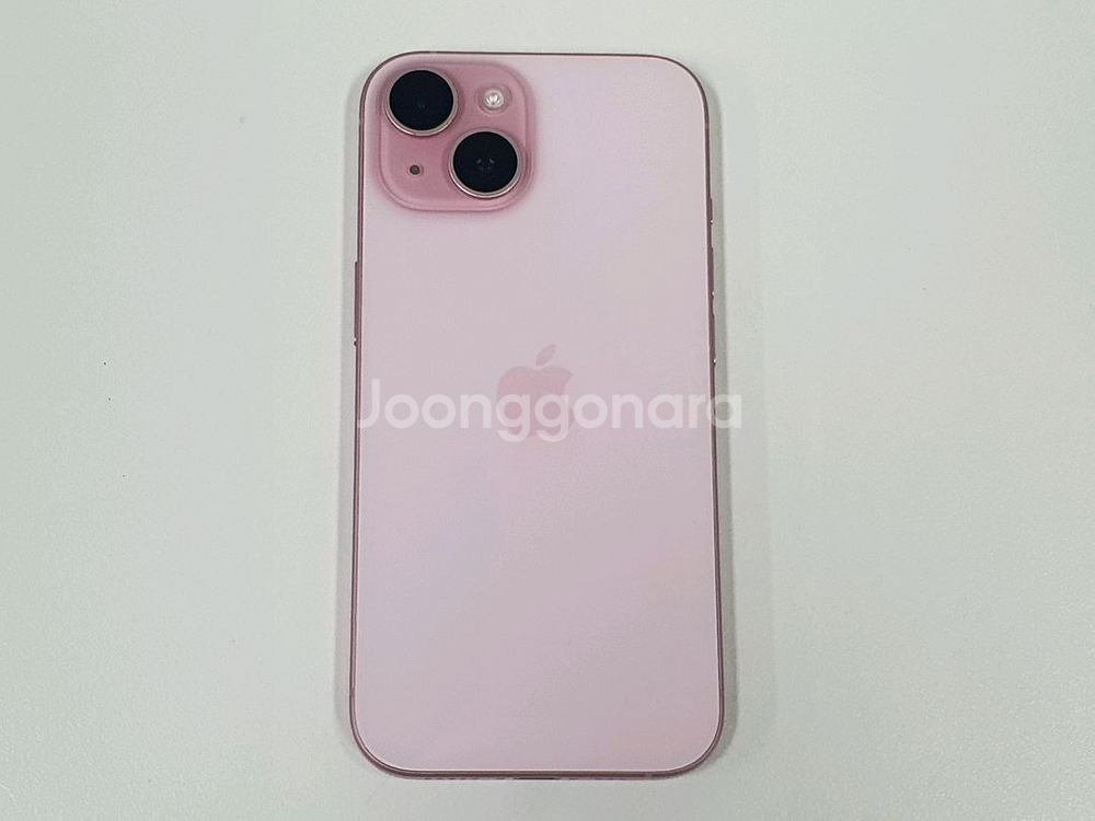 아이폰15 128기가 핑크 배터리 90% S급 자급제--12