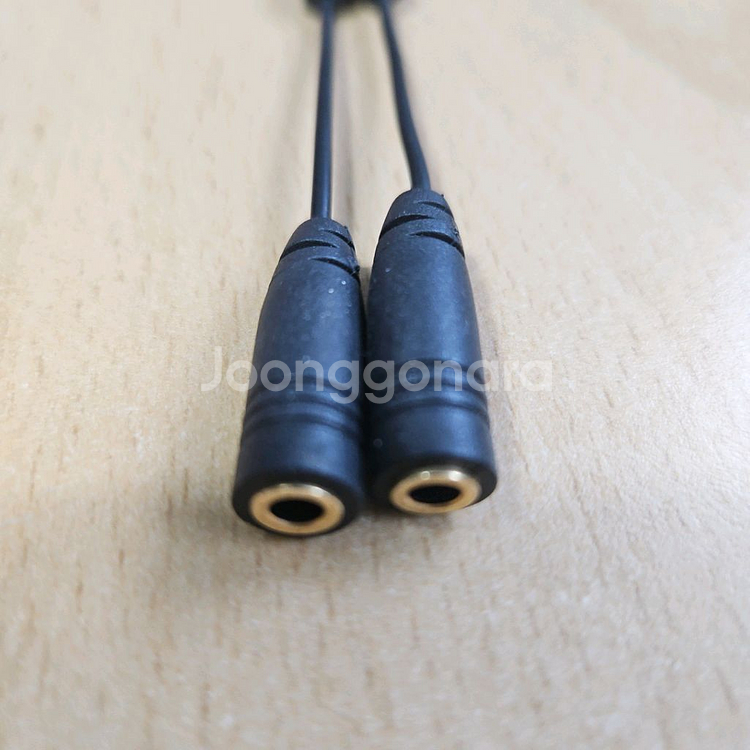 AUX 3.5mm Y형 이어폰 분배 케이블--1