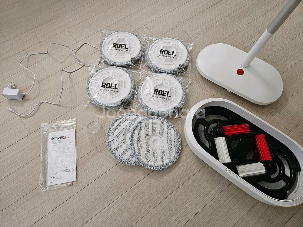 무선자동물걸레청소기 듀스핀3 로엘제품--0