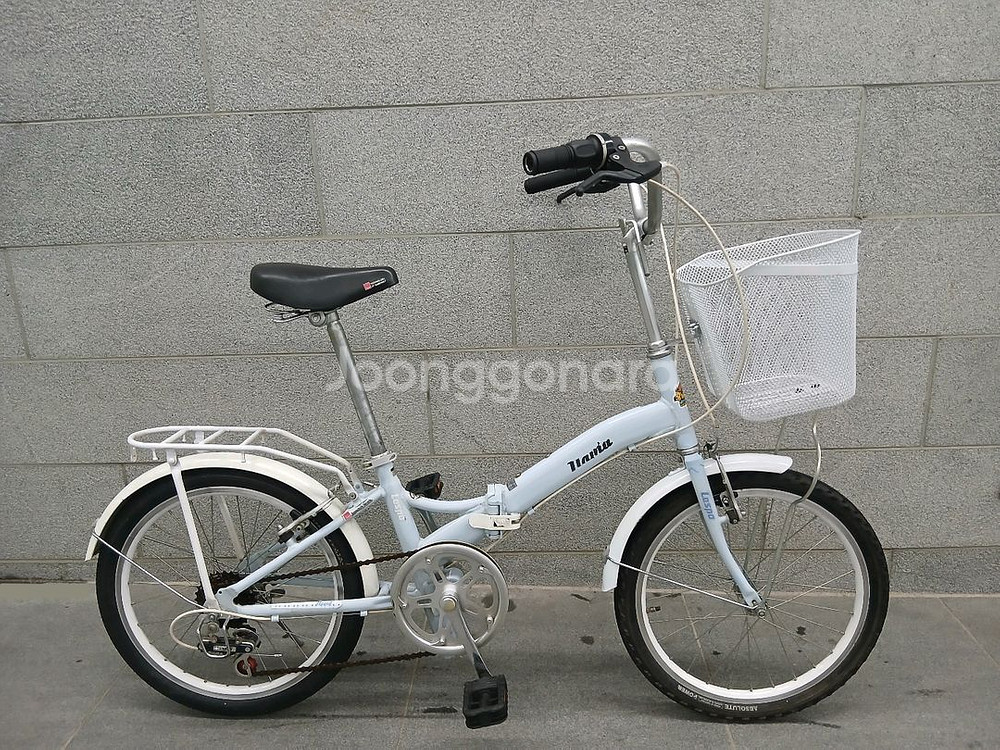 삼천리 알루미늄 접이식자전거 바구니자전거--5