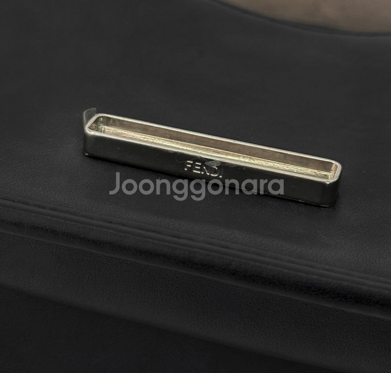 펜디 캔아이 에프 레더 투웨이 숄더 크로스백 스몰 블랙--6