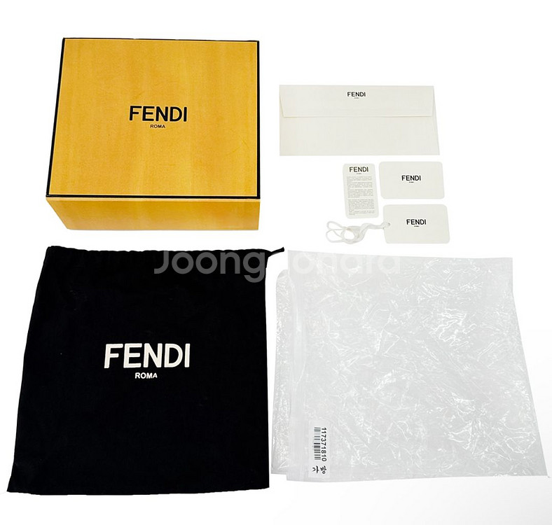 펜디 캔아이 에프 레더 투웨이 숄더 크로스백 스몰 블랙--9