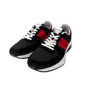 11] 톰포드 남성 스웨이드 자가 로우탑 스니커즈 레드