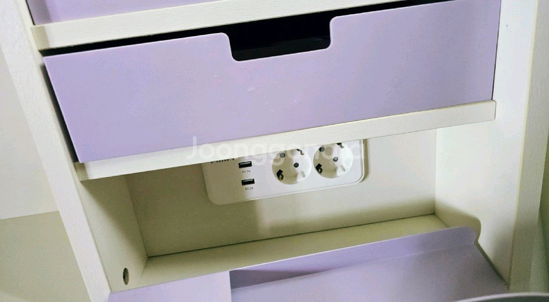 한샘 티오 책상+책장+듀오백의자--2