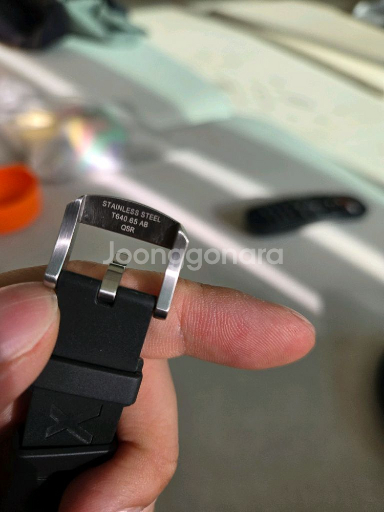 티쏘 prx 40mm 용 정품 러버 밴드--2