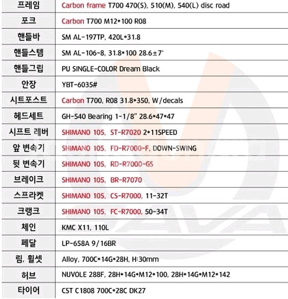 사바콜로라도7f 풀105 카본로드--7