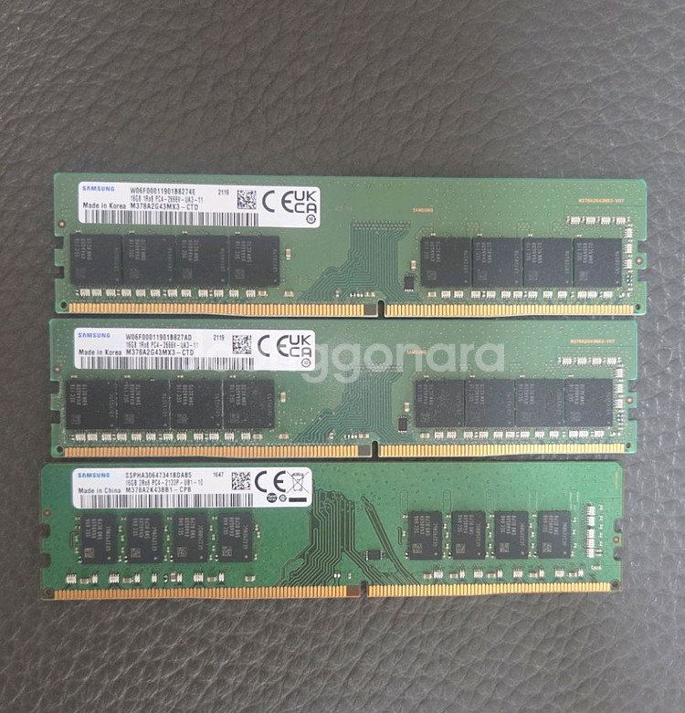 삼성 램 16gb DDR4 3개--0