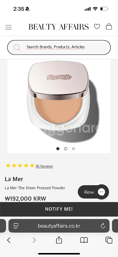 라메르 press powder MEDIUM--3