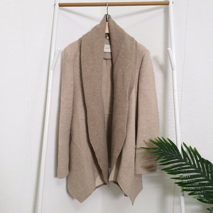 지고트 숄카라 캐시미어울 코트