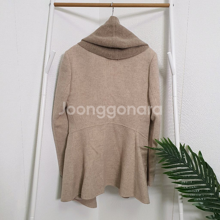 지고트 숄카라 캐시미어울 코트--7