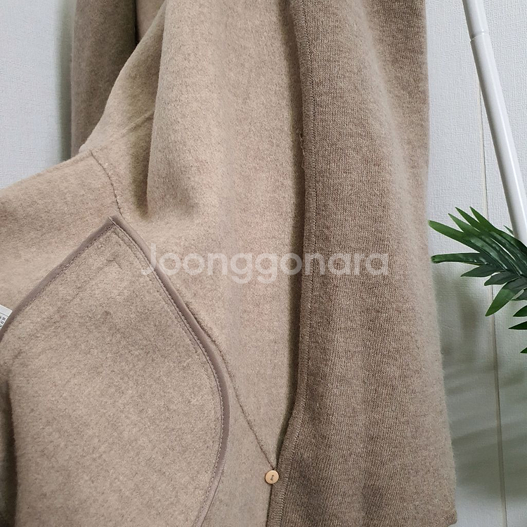 지고트 숄카라 캐시미어울 코트--5