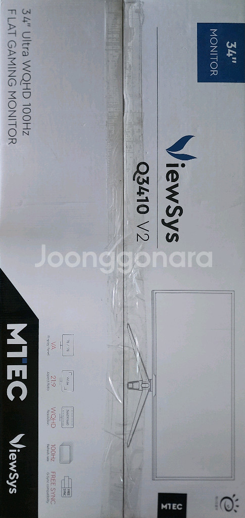 Q3410 34인치 100hz 21:9 게이밍 모니터--1