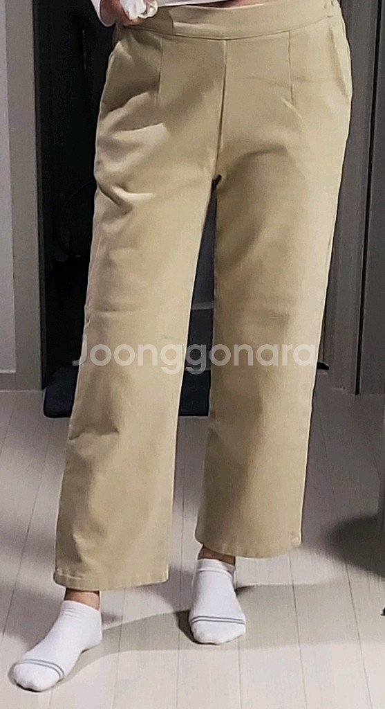 코듀로이 기모 스판 팬츠 (새상품/착샷)--3