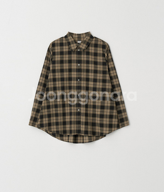 아뜰리에에디션 새상품 체크셔츠--0