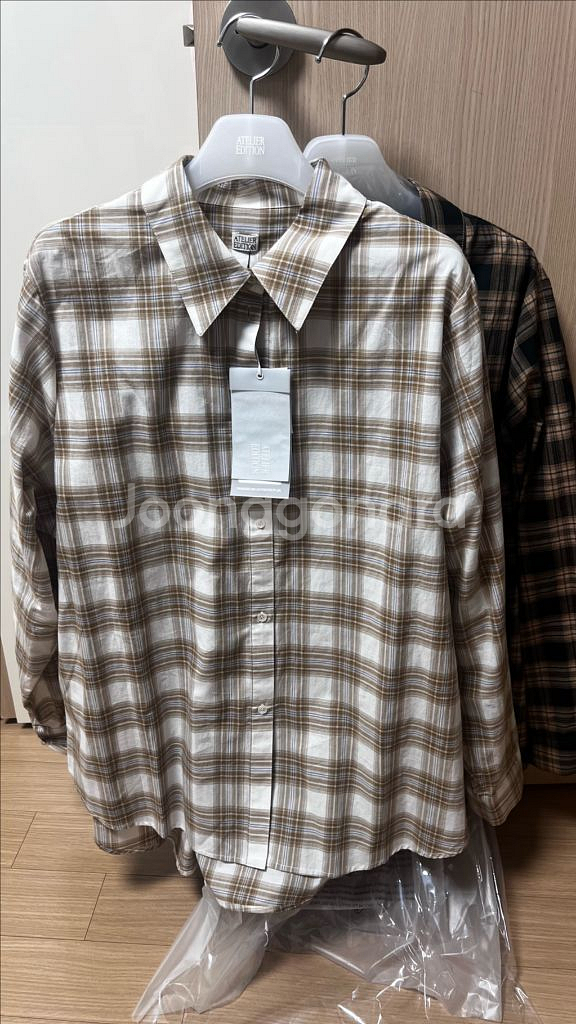 아뜰리에에디션 새상품 체크셔츠--1