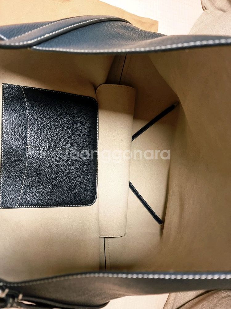 토템 벨티드 토트 블랙 그레인 가방 백--8