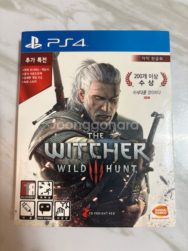 ps4 위쳐3 초기 예약특전판--0