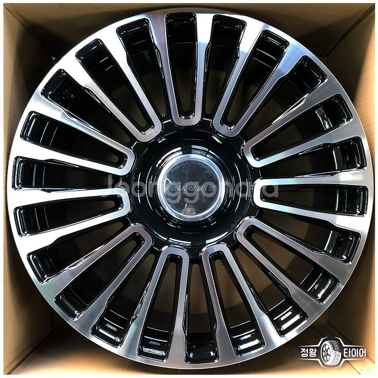 만소리 ST 20인치 신품 블랙 폴리쉬 휠--0