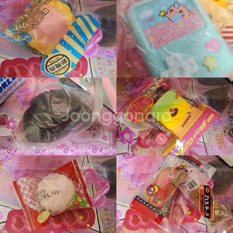 스퀴시, 스퀴즈 재질의 일본 가챠 키링 일괄 판매합니다--3