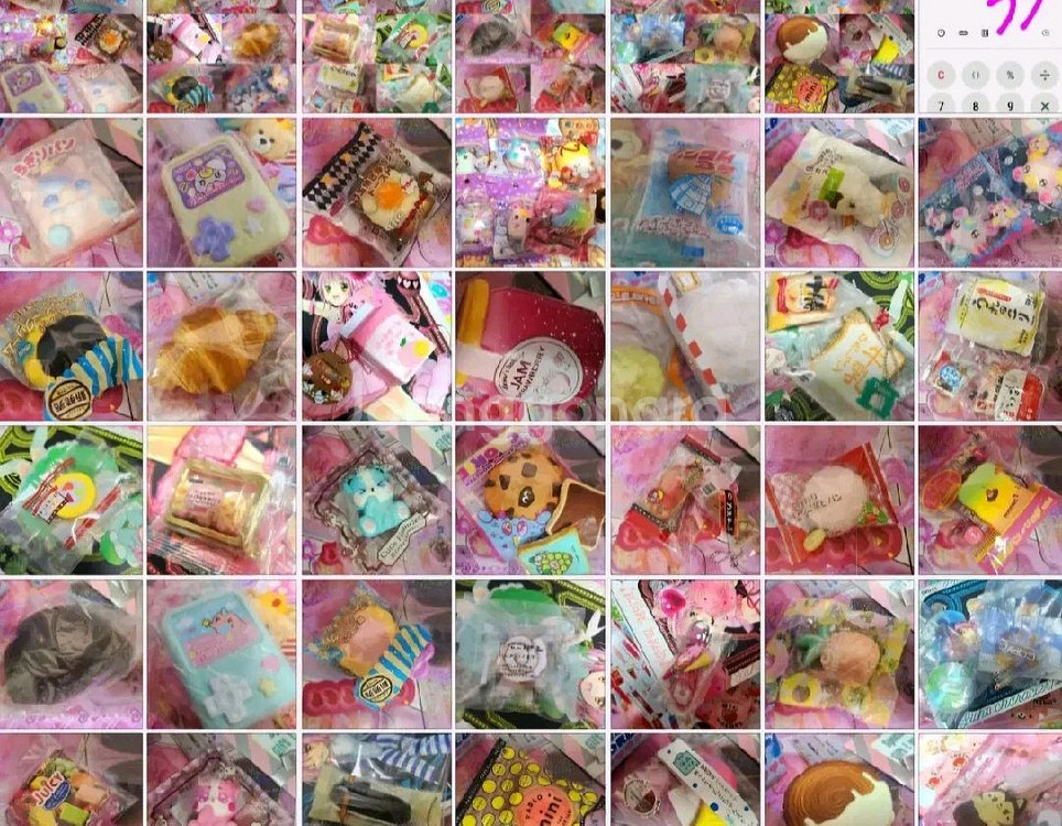 스퀴시, 스퀴즈 재질의 일본 가챠 키링 일괄 판매합니다--0