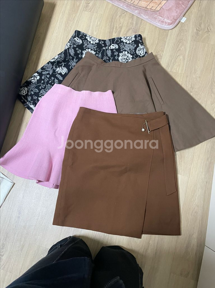 르샵,카라,로엠 스커트 4벌 일괄--0