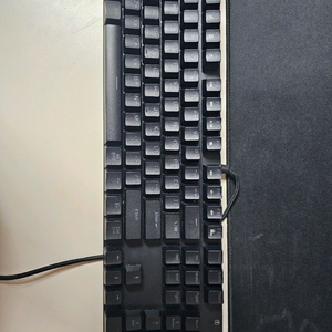 앱코 K640 LED 게이밍 기계식 키보드 블랙청축