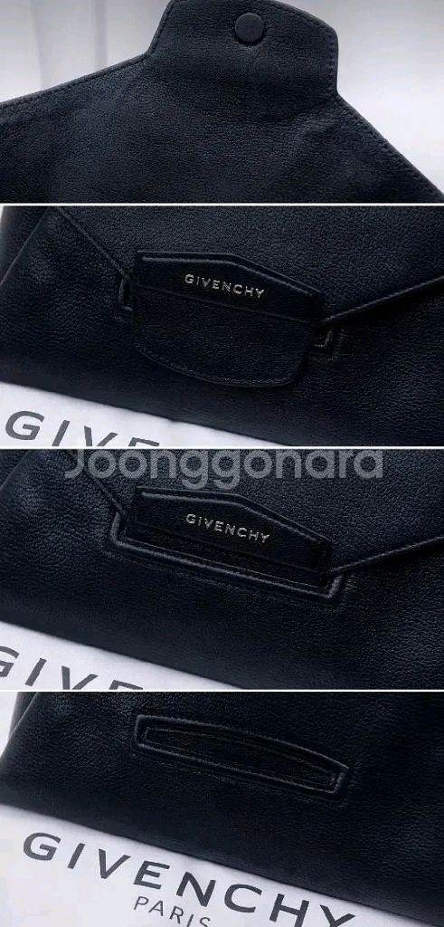 지방시 안티고나 엔벨로프 블랙 미디움 클러치백--7