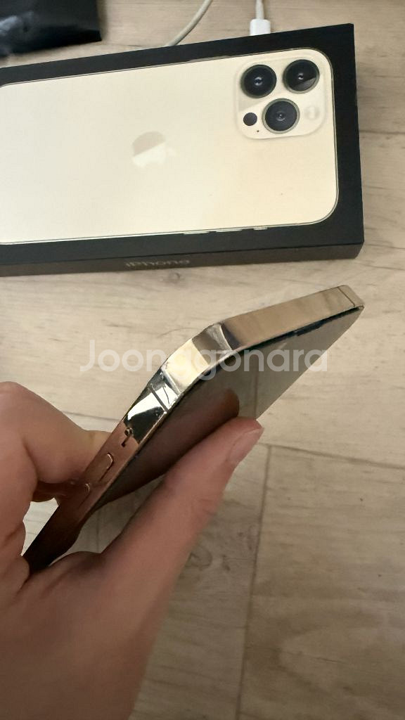 아이폰 13 Pro max 프로맥스 골드 128g--7