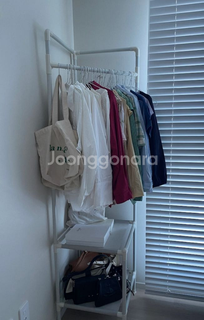 [최저가+사은품]드레스룸 시스템 철제 옷장 옷걸이 행거--8