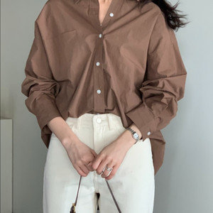 박시핏 코튼 셔츠 새상품 _ 보웬 어라운드율