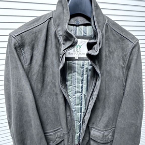 헨리코튼 양가죽 사파리자켓 그레이