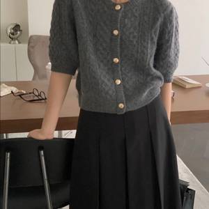 모니크 알파카 5부 가디건 새상품 _보웬 블룸