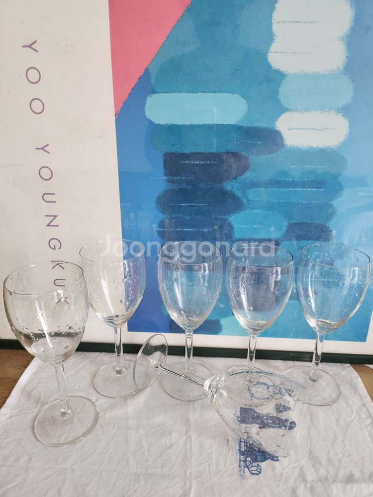 무배송)와인잔6개--2