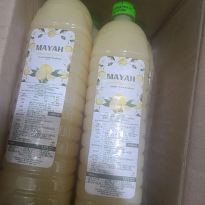 스페인직수입 착즙 마야 레몬즙 1000ml x 8병