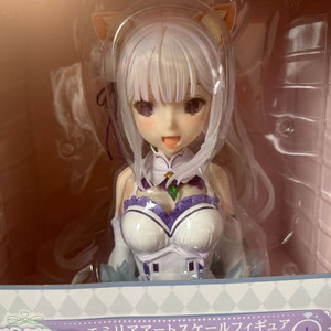 리제로)에밀리아에키드나네코미미흉상피규어 이미지