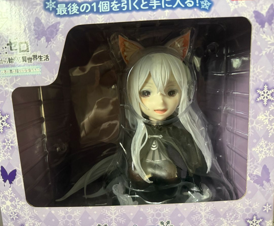 리제로)에밀리아에키드나네코미미흉상피규어 이미지