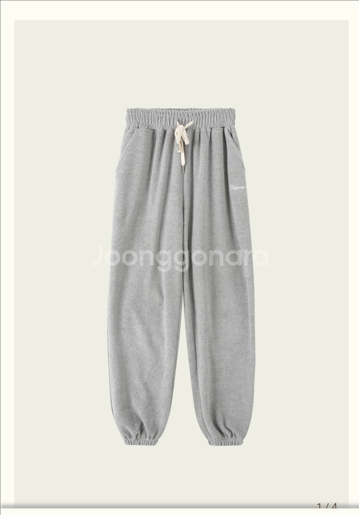 리본빛 스웻 팬츠 사진 o--0