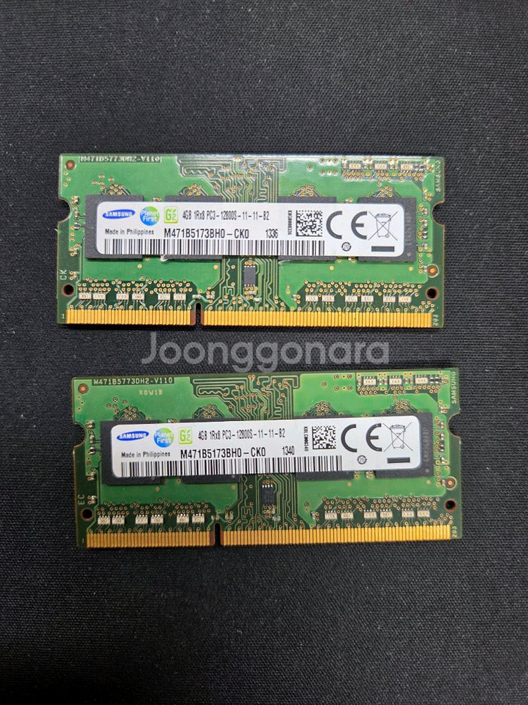노트북용 삼성 DDR3 4G PC3 12800S 팝니다--0