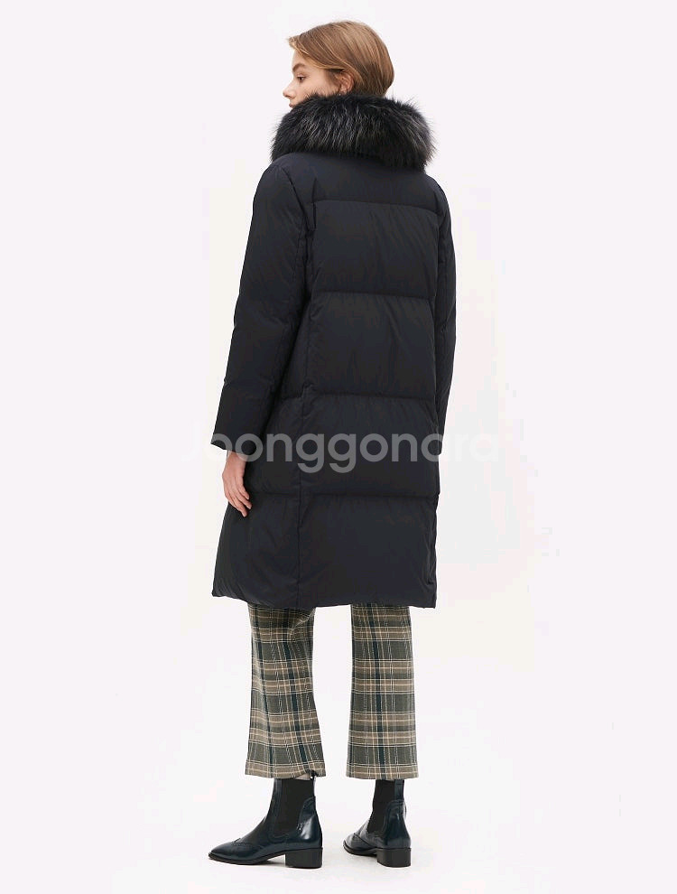 빈폴레이디스 소피다운 롱패딩 100 블랙--7