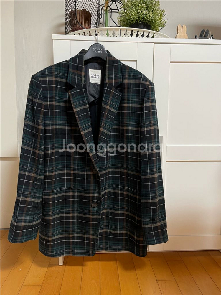 톰보이 타탄체크자켓--8