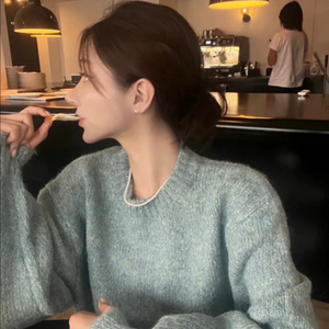 [새상품] 클래시 클래씨 믹스 울 모헤어 오버핏 니트