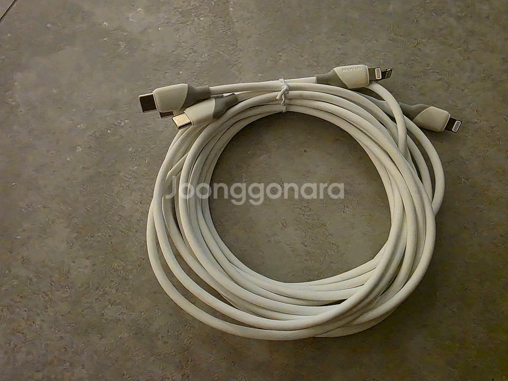 만랩 충전케이블 USB C타입 to 라이트닝 3개--1