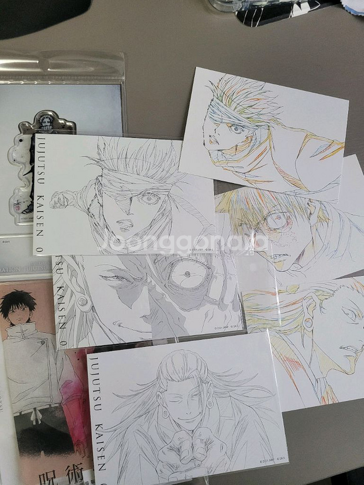 주술회전 극장판 0 전시회 굿즈 일괄로 팔아요--0